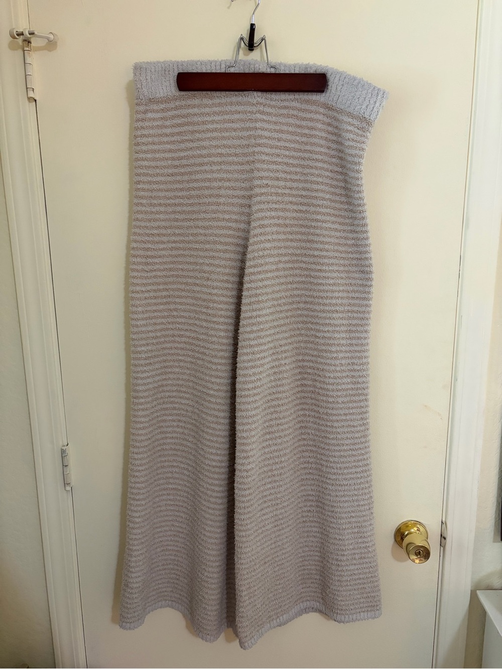 Pink Republic Light Gray Wide-Leg Knit Pants